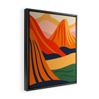Abstract nature mountain landscape art Framed Canvas Print Gallery Image 2