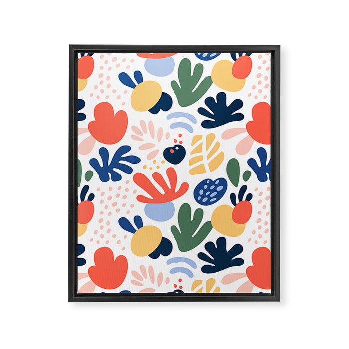Abstract organic nature art pattern Framed Canvas Print Gallery Image 1