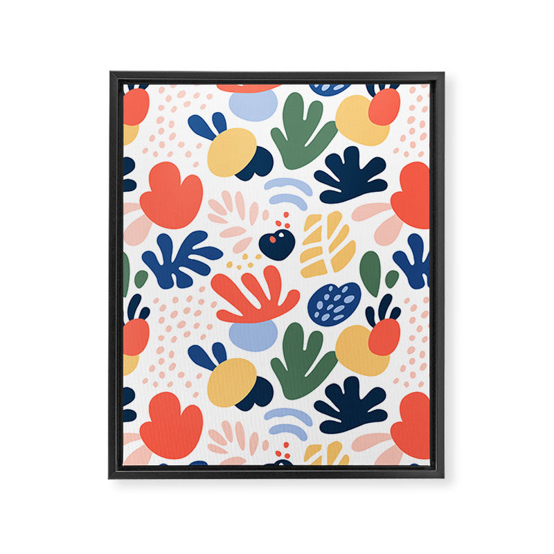 Abstract organic nature art pattern Framed Canvas Print Gallery Image 8