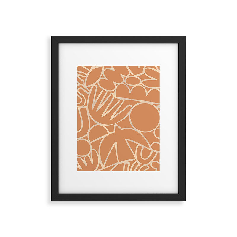 Abstract organic nature art shape paint pattern Framed Art Print Gallery Image 6
