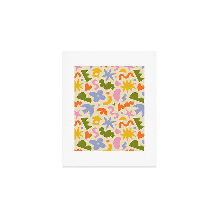 Abstract organic nature art shape pattern Art Print Gallery Image 1