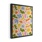 Abstract organic nature art shape pattern Framed Canvas Print Gallery Image 2