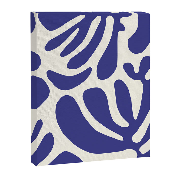 Abstract organic nature leaf art pattern Canvas Print Gallery Image 1