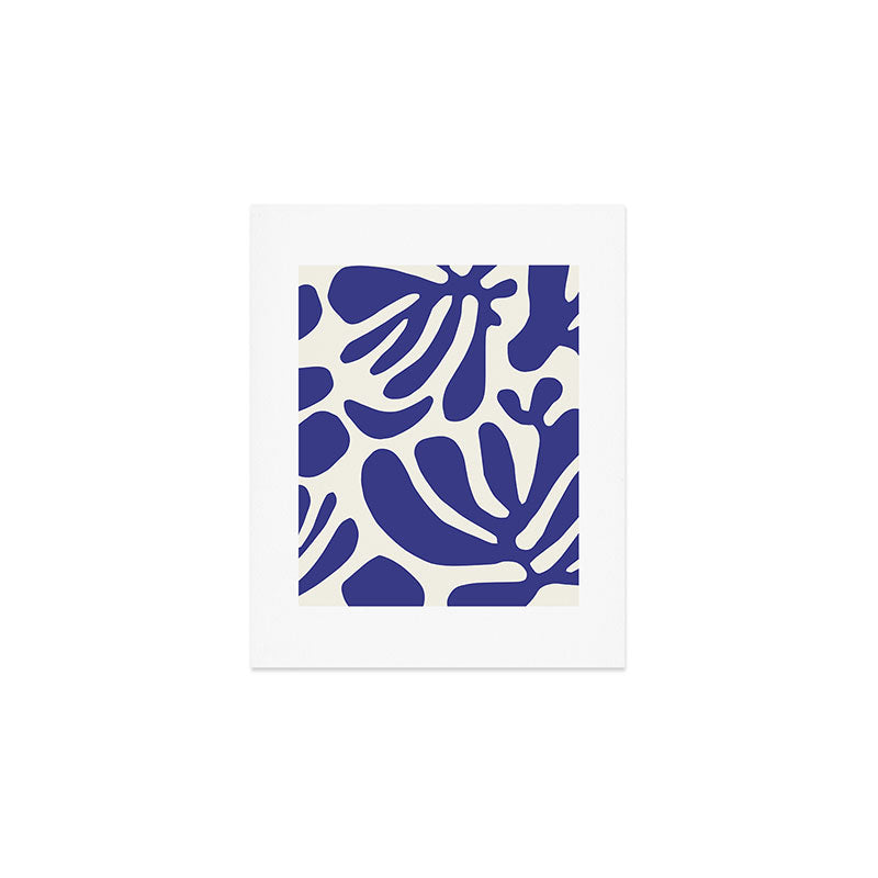 Abstract organic nature leaf art pattern Art Print Gallery Image 1