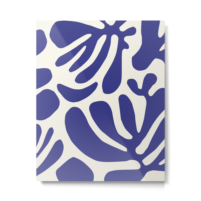 Abstract organic nature leaf art pattern Metal Print Gallery Image 1