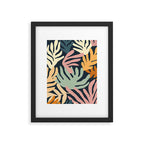 Abstract organic nature plant leaf art pattern Framed Art Print Gallery Image 6