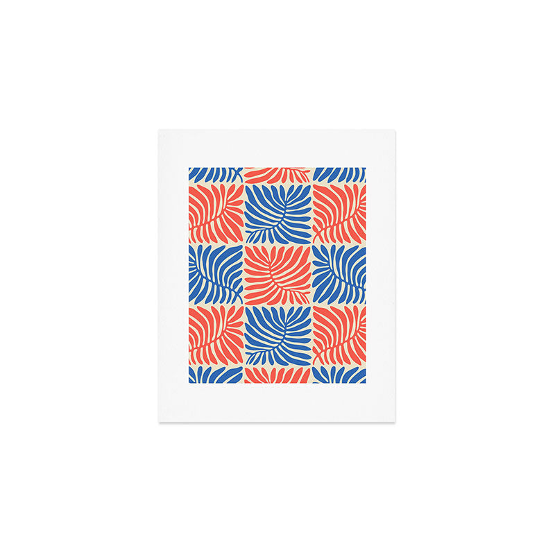 Abstract organic nature plant leaf pattern Art Print Gallery Image 1