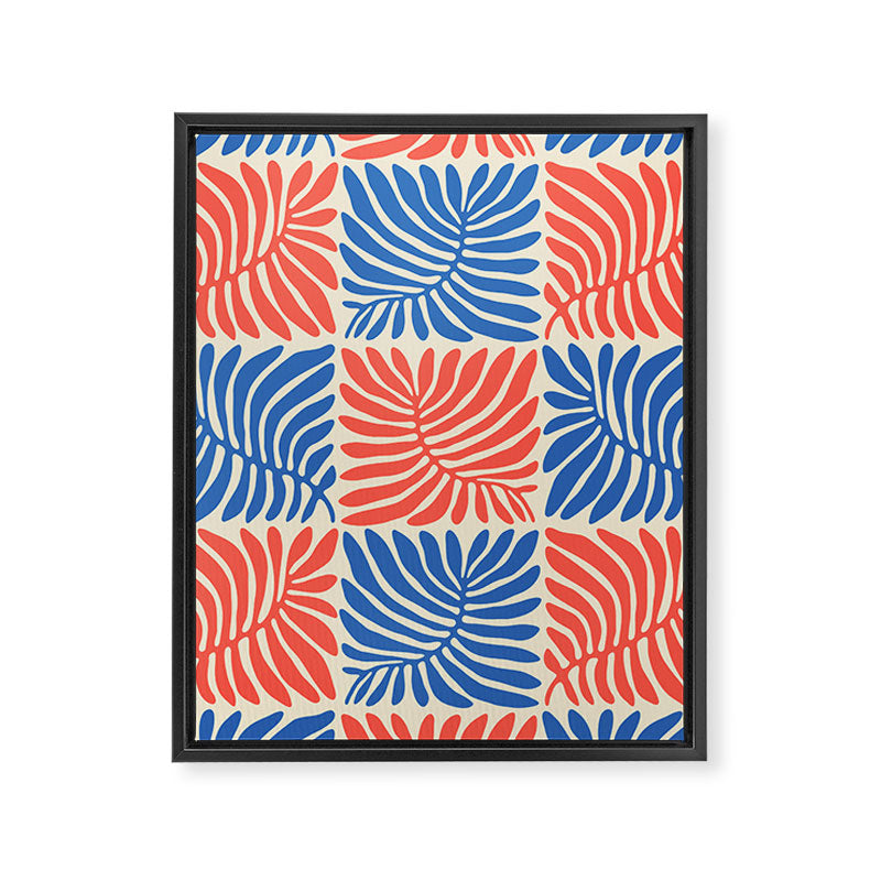 Abstract organic nature plant leaf pattern Framed Canvas Print Gallery Image 8