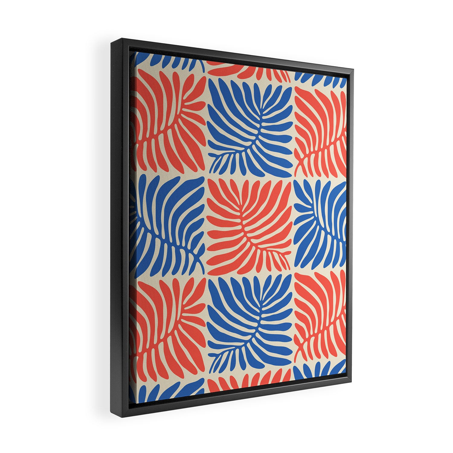 Abstract organic nature plant leaf pattern Framed Canvas Print Gallery Image 2