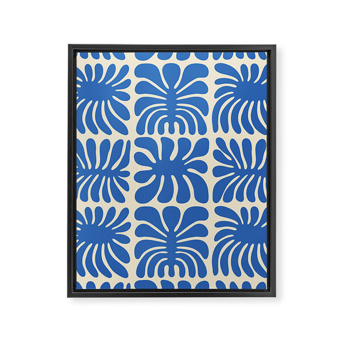 Abstract organic nature plant leaf pattern Framed Canvas Print Gallery Image 1