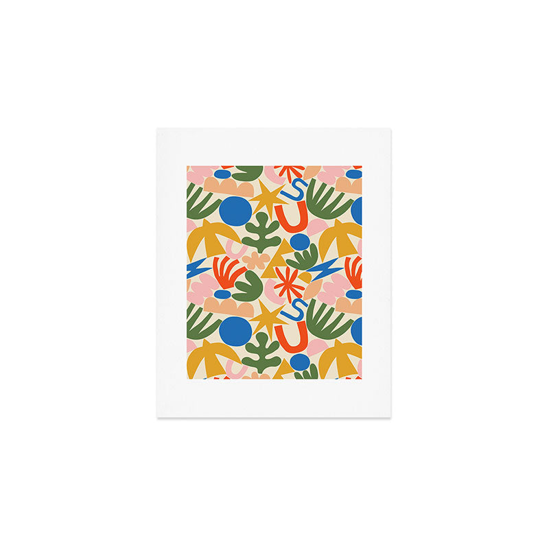 Abstract organic nature shape art pattern Art Print Gallery Image 1