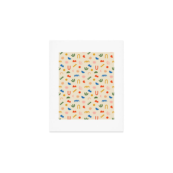 Abstract organic nature shape art pattern Art Print Gallery Image 1
