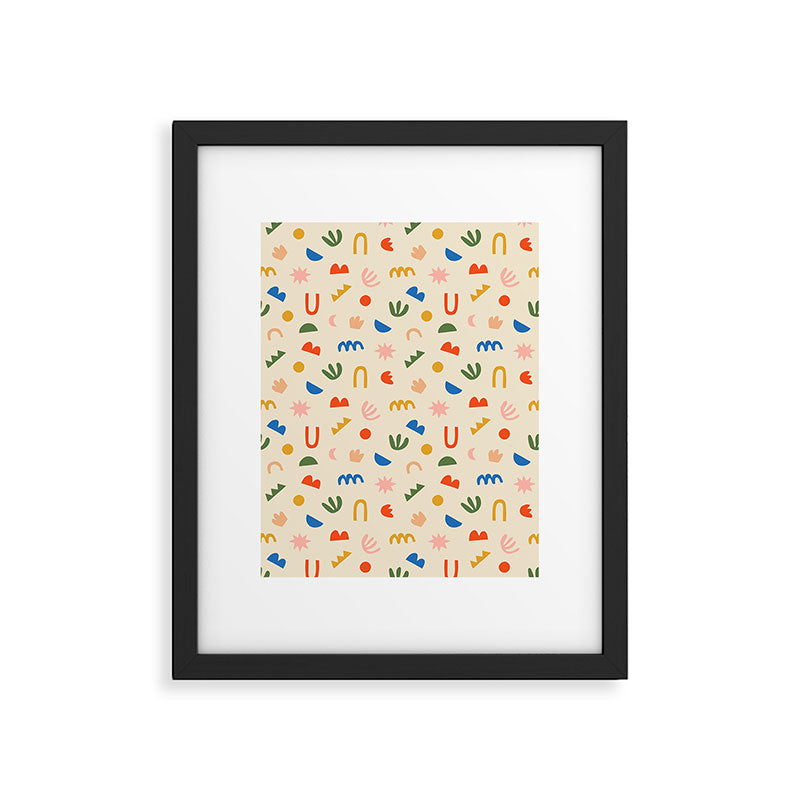 Abstract organic nature shape art pattern Framed Art Print Gallery Image 6