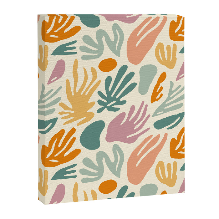 Abstract organic nature shape art pattern Canvas Print Gallery Image 1