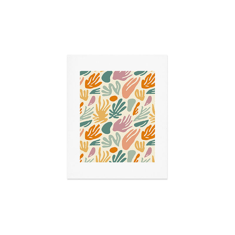 Abstract organic nature shape art pattern Art Print Gallery Image 1