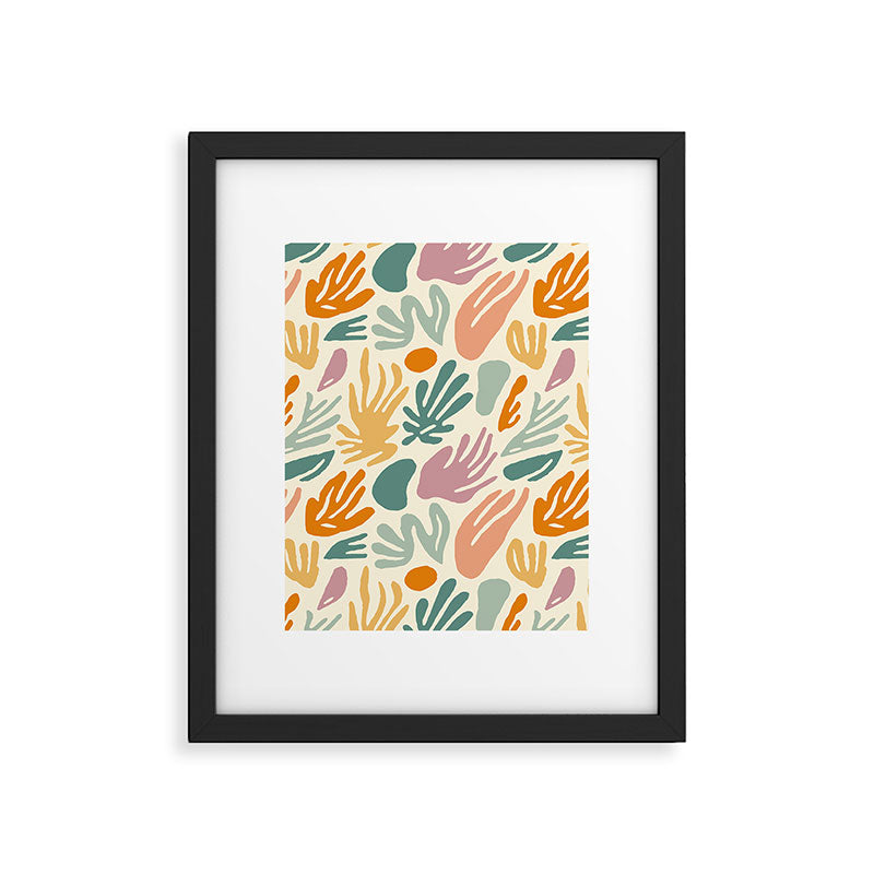 Abstract organic nature shape art pattern Framed Art Print Gallery Image 6