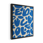 Abstract organic nature shape art pattern Framed Canvas Print Gallery Image 2