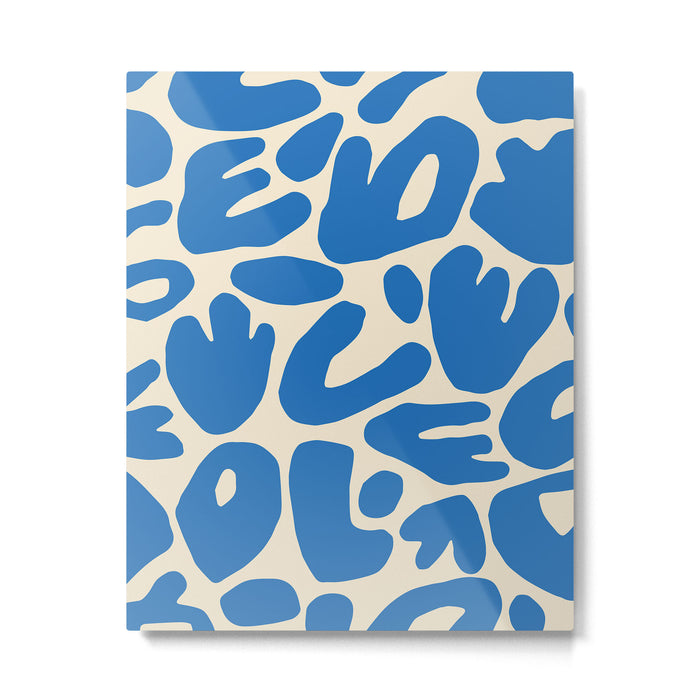Abstract organic nature shape art pattern Metal Print Gallery Image 1