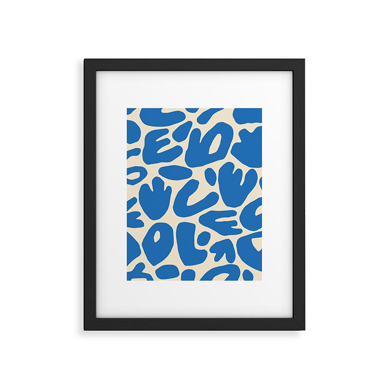 Abstract organic nature shape art pattern Framed Art Print Gallery Image 6