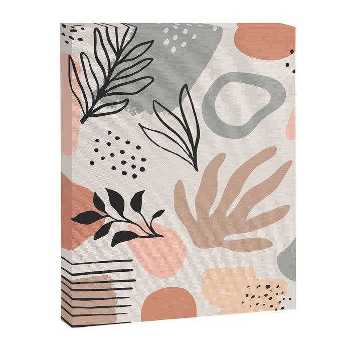 Abstract organic nature shape art pattern Canvas Print Gallery Image 1