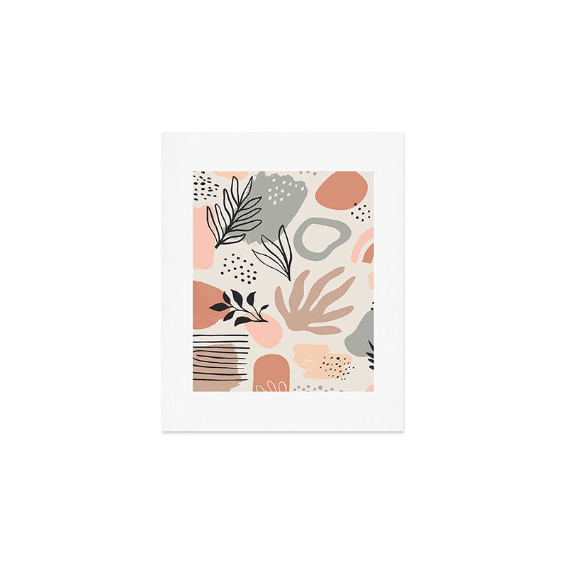 Abstract organic nature shape art pattern Art Print Gallery Image 1