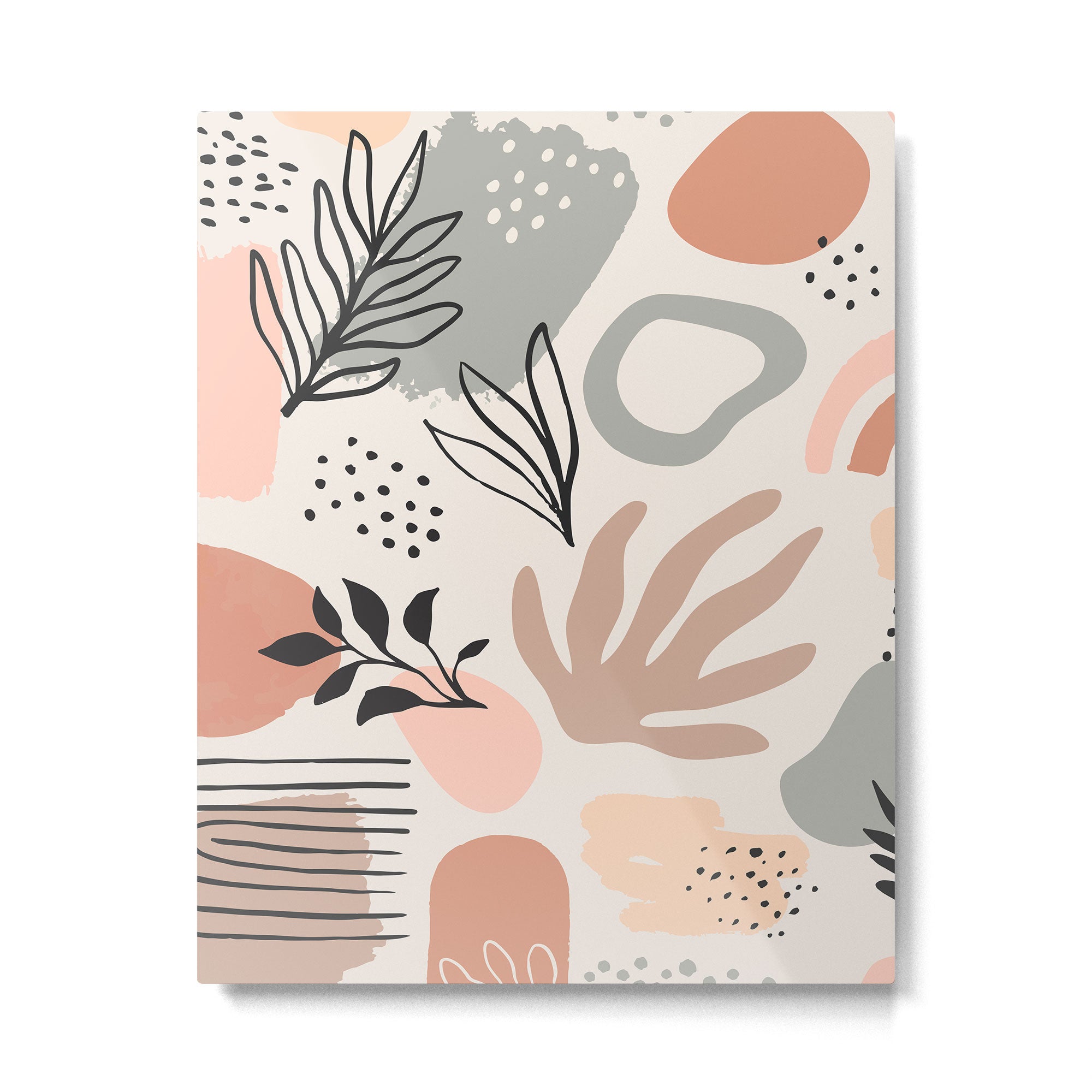 Abstract organic nature shape art pattern Metal Print Gallery Image 6
