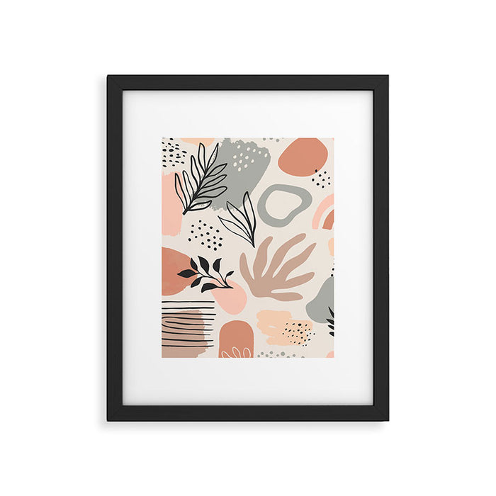 Abstract organic nature shape art pattern Framed Art Print Gallery Image 1