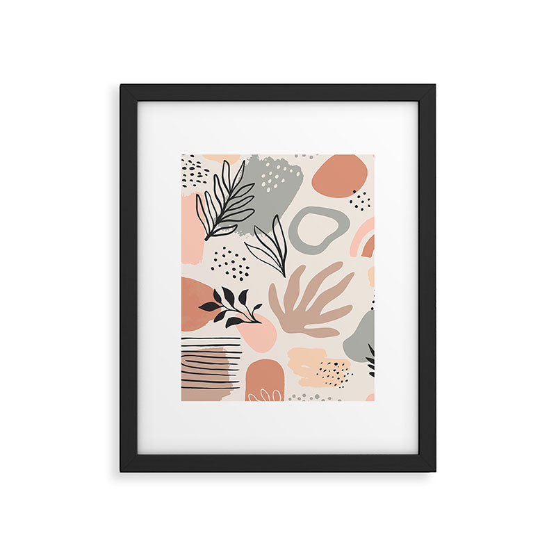 Abstract organic nature shape art pattern Framed Art Print Gallery Image 6