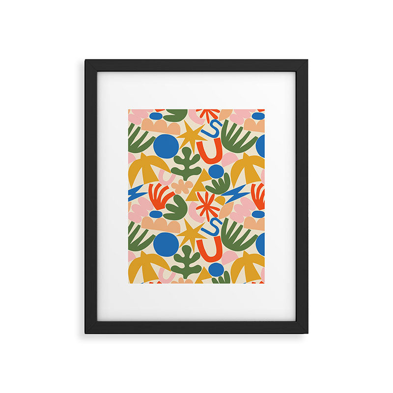 Abstract organic nature shape art pattern Framed Art Print Gallery Image 6