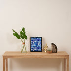 Abstract organic plant leaf shape pattern Framed Canvas Print Gallery Image 4