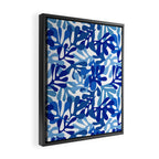 Abstract organic plant leaf shape pattern Framed Canvas Print Gallery Image 2