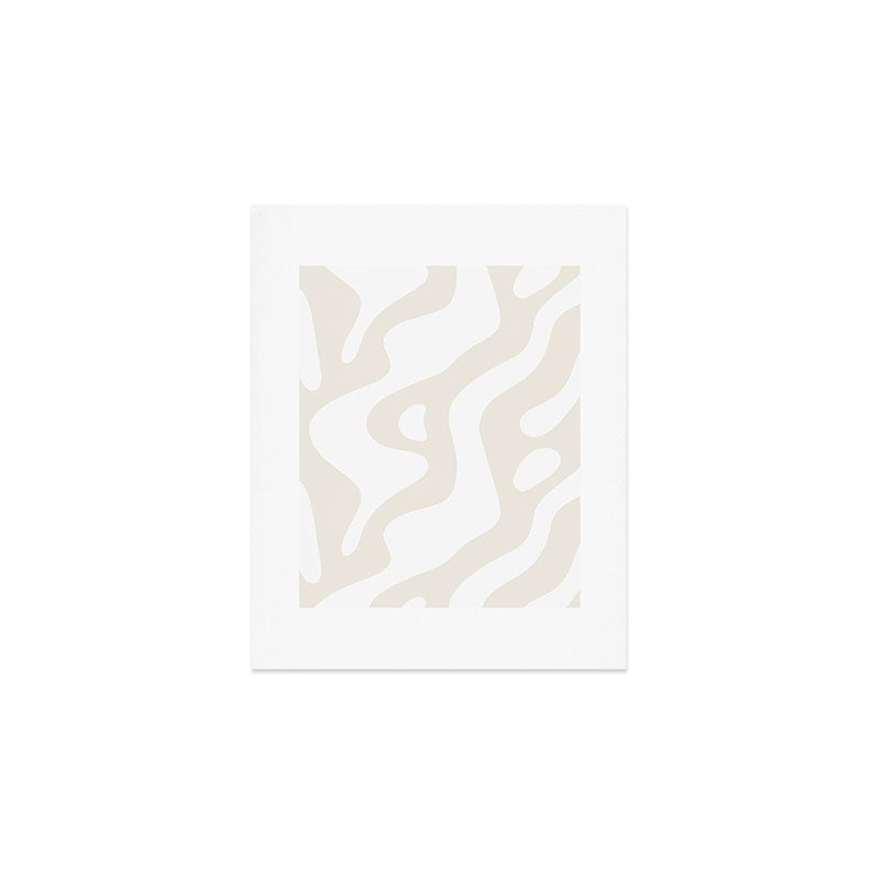 Abstract organic shape art pattern Art Print Gallery Image 1