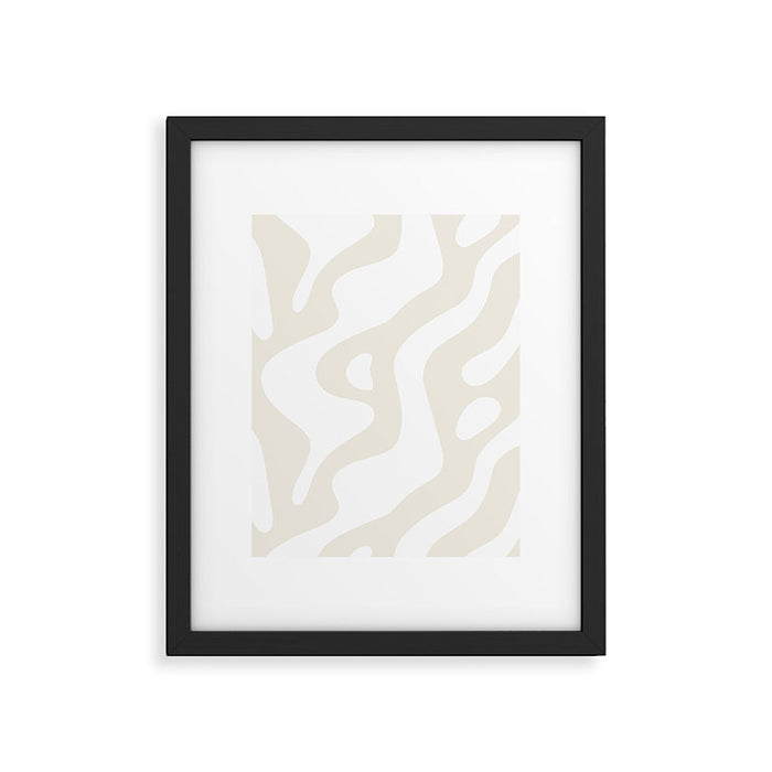 Abstract organic shape art pattern Framed Art Print Gallery Image 1