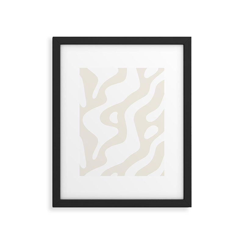 Abstract organic shape art pattern Framed Art Print Gallery Image 6