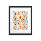 Abstract organic summer nature art pattern Framed Art Print Gallery Image 6