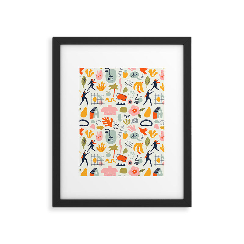 Abstract organic summer nature art pattern Framed Art Print Gallery Image 6