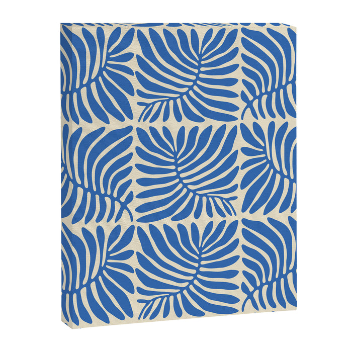 Abstract plant leaf organic shape pattern Canvas Print Gallery Image 1
