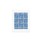 Abstract plant leaf organic shape pattern Art Print Gallery Image 1