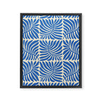 Abstract plant leaf organic shape pattern Framed Canvas Print Gallery Image 8