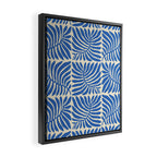 Abstract plant leaf organic shape pattern Framed Canvas Print Gallery Image 2