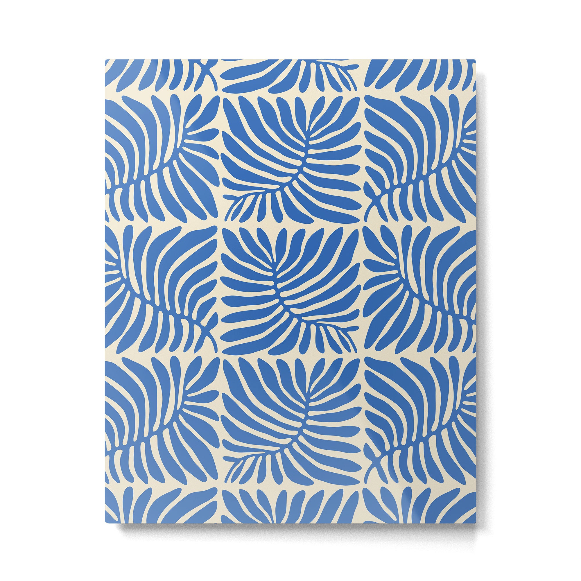 Abstract plant leaf organic shape pattern Metal Print Gallery Image 6