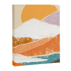 Abstract sunset mountain landscape painting art print Canvas Print Gallery Image 6