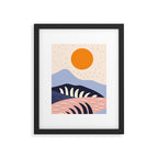  Abstract sunset mountain nature landscape art	 Framed Art Print Gallery Image 5