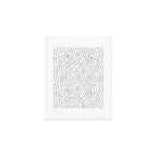 Abstract topography map line art pattern Art Print Gallery Image 1