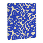 Abstract vintage blue flower art pattern Canvas Print Gallery Image 8