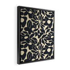 Abstract vintage flower art pattern Framed Canvas Print Gallery Image 2