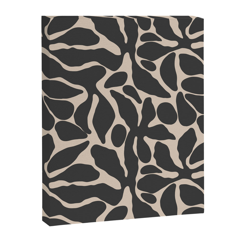 Abstract vintage flower art pattern Canvas Print Gallery Image 8