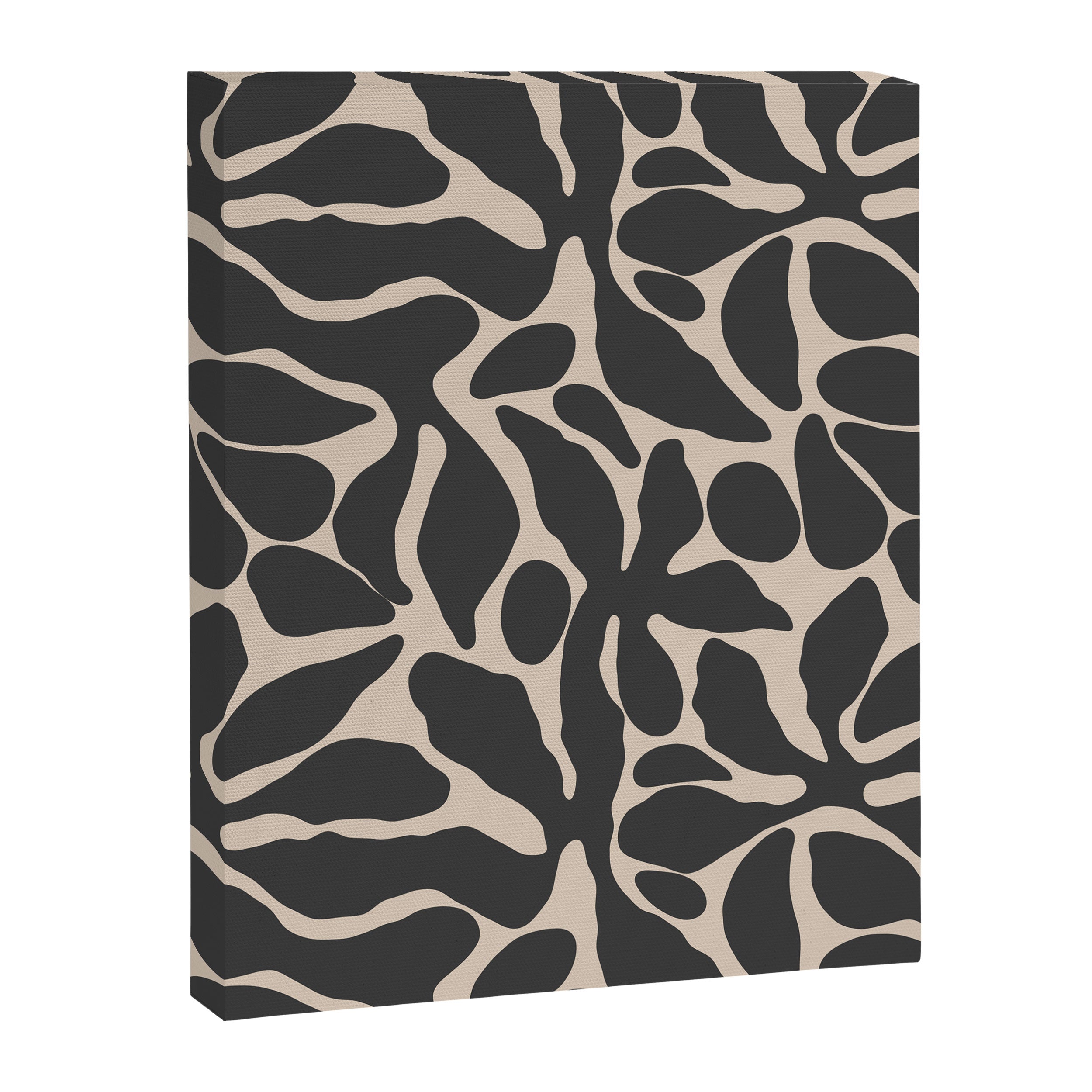 Abstract vintage flower art pattern Canvas Print Gallery Image 8