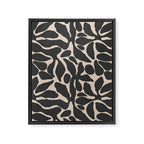Abstract vintage flower art pattern Framed Canvas Print Gallery Image 8