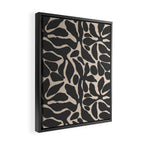 Abstract vintage flower art pattern Framed Canvas Print Gallery Image 2